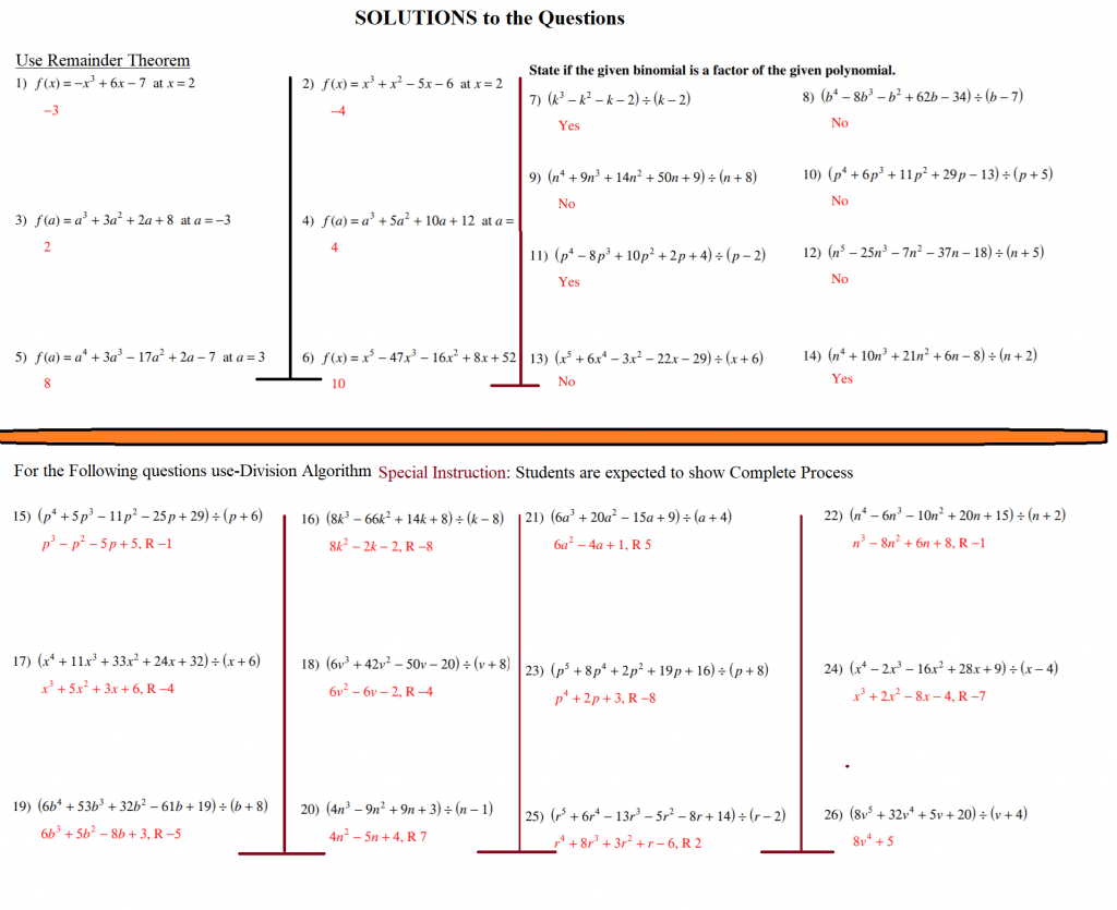 Polynomial functions-review-Solutions – International Math Education